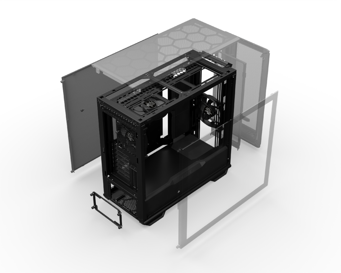 PCケース(自作PC用) be quiet! DARK BASE 701 Amazon.com: be quiet! Dark Base 701 | Midi Tower PC Case